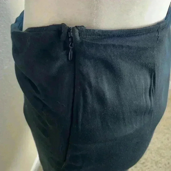 Free People Night Dreamer Twist Mini Skirt Black Size 8 - Picture 7 of 8